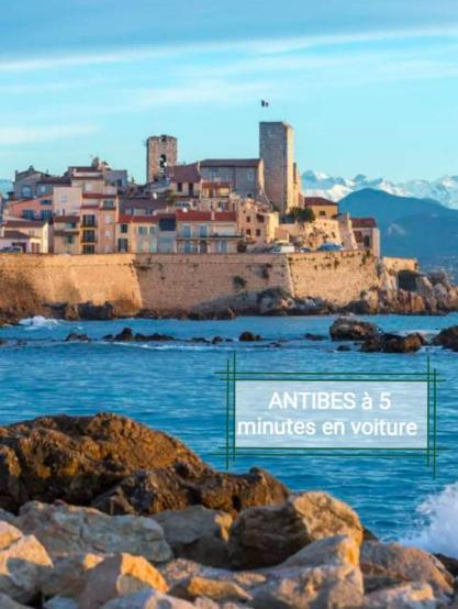 Cote D'Azur Joli Studio 50M Plage, Climatisation , Parking. ヴィルヌーヴ・ルベ エクステリア 写真